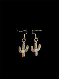 Turquoise Cactus Dangle