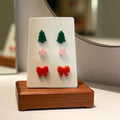 Acrylic Christmas Earring 3pc Set