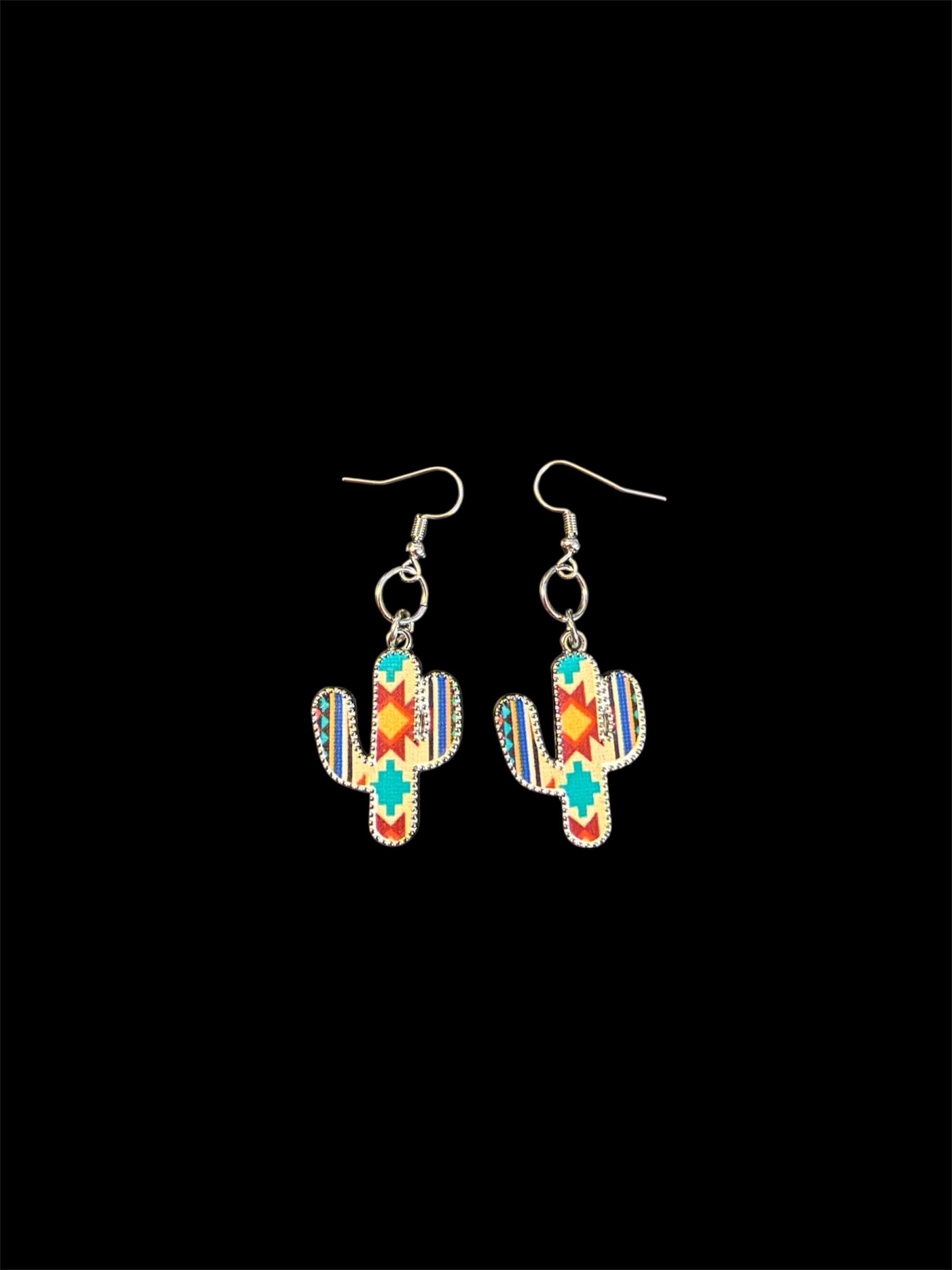 Aztec Cactus Dangle