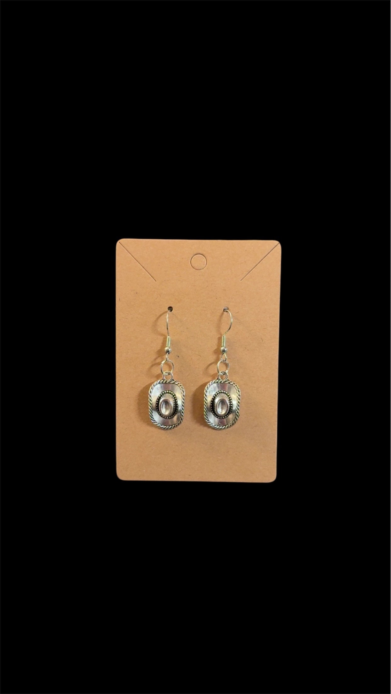 Cowboy Hat Dangle Earring