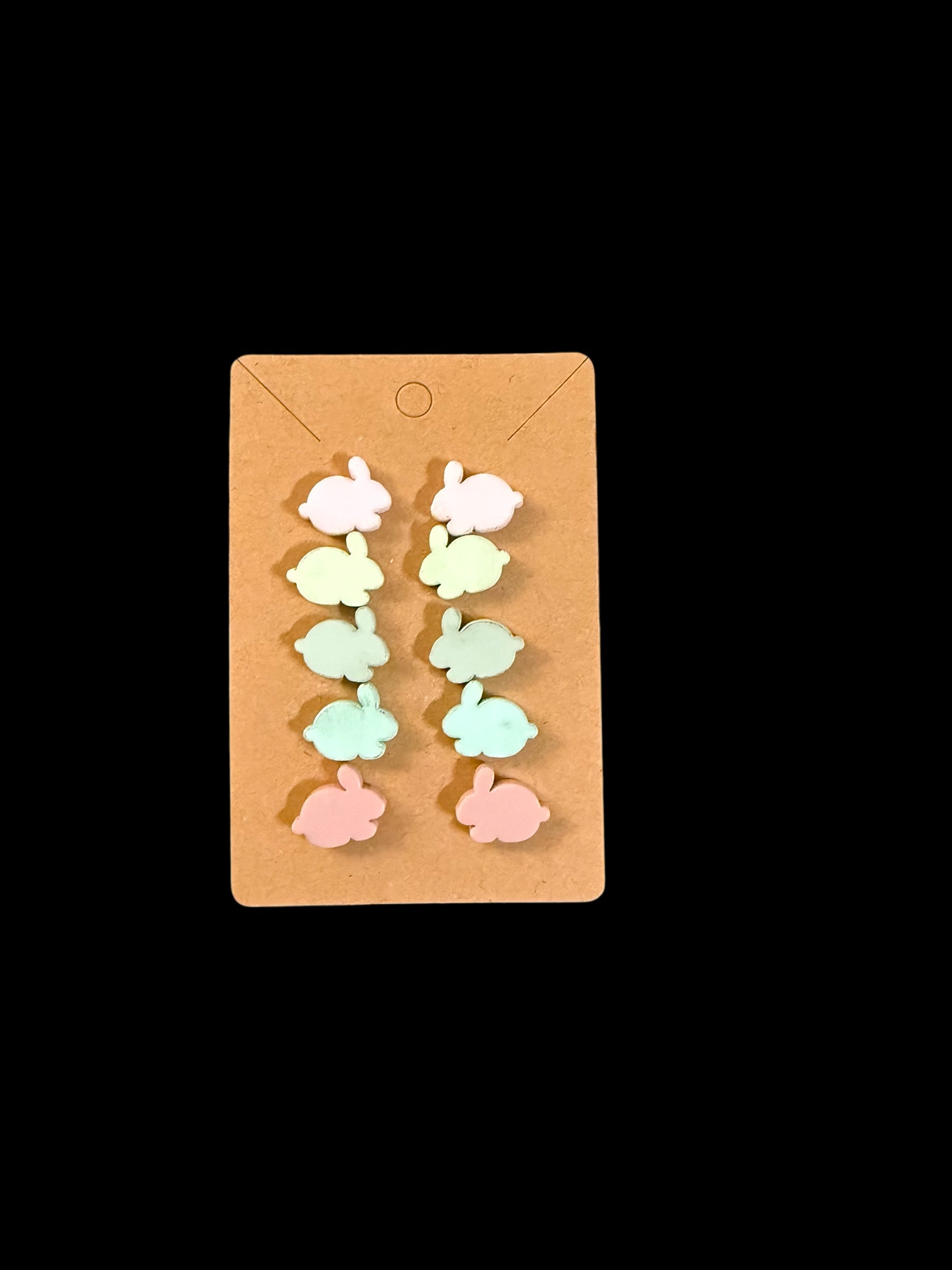 Set of 5 Bunny Stud Earrings